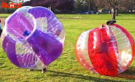 wear giant zorb ball for games