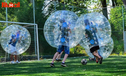 a fun collision with zorb ball