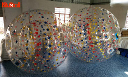 zorb balls being recognized by people
