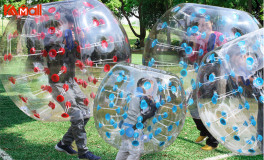 use zorb ball for unexpected fun