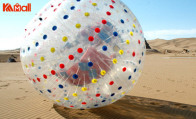 zorbing on water is extremely exciting