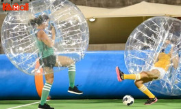 have positive attitude about zorb ball