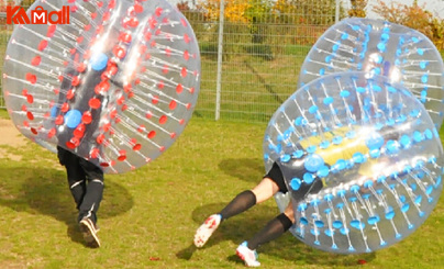 inflatable ball zorbing in various places