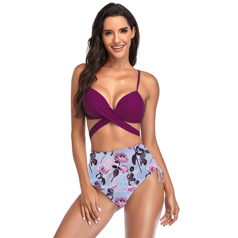 puple sexy swimwear