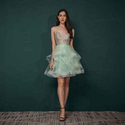 elegant fashion glitter evening dress