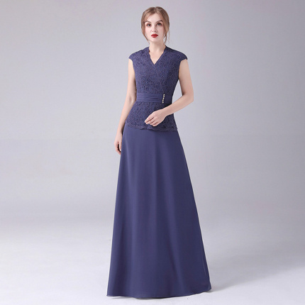 very beautiful blue ashes evening dress