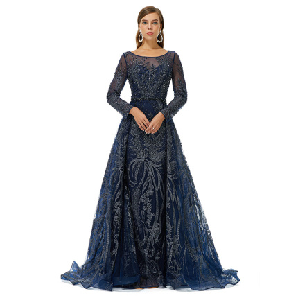 charming vintage blue evening dress