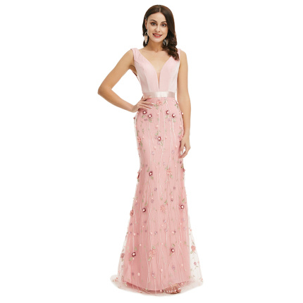 women's sweet style evening dress