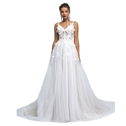 white bridal wedding evening dresses