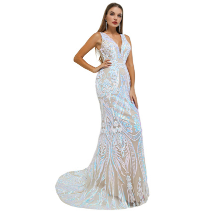 high end light luxury gown