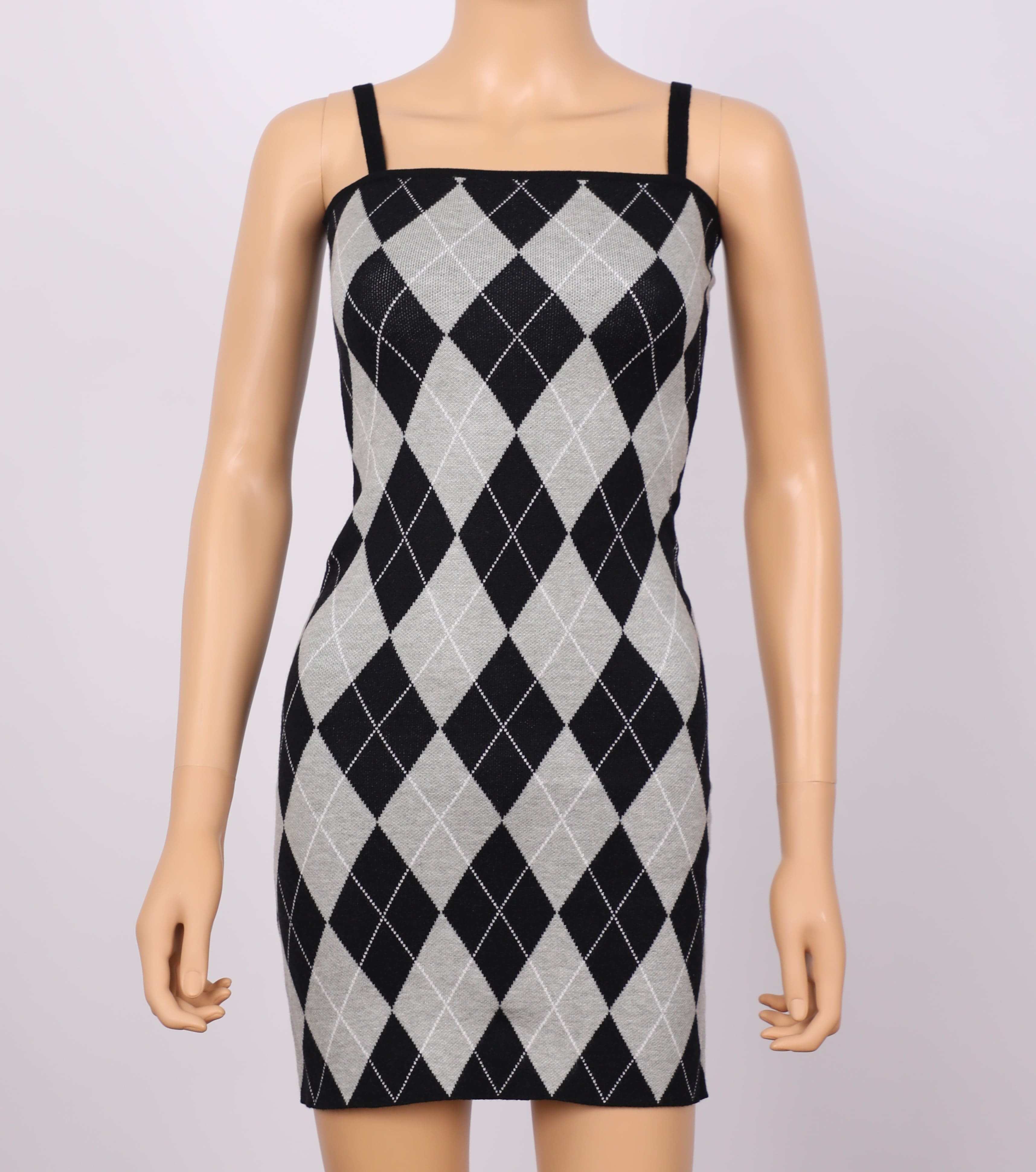 Checkerboard Style Dress On Sale