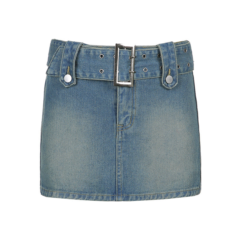 leisure jean plain short skirts