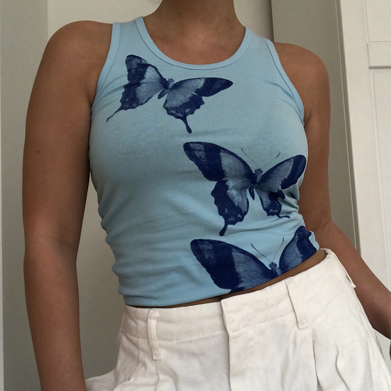 blue tank top for women