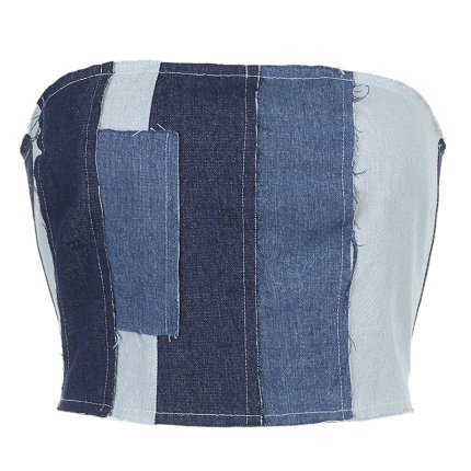 tank top crop one word collar