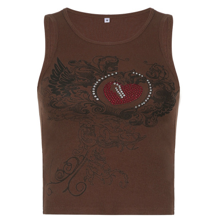 stylish female round neck tank tops