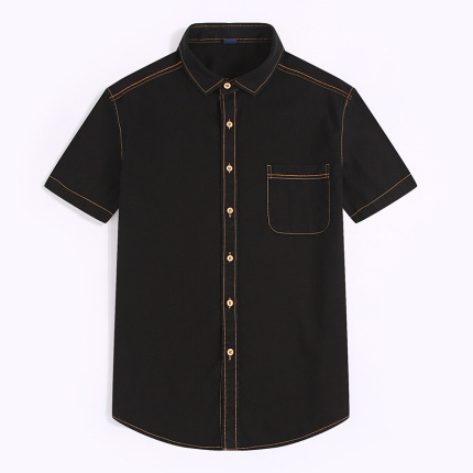 black short sleeve dress shirts