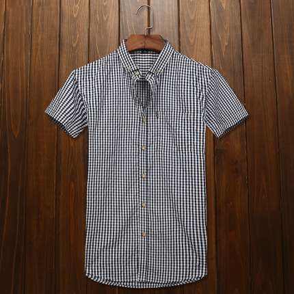 short sleeve dress shirts square collar