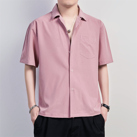 collar button short sleeve dress shirts