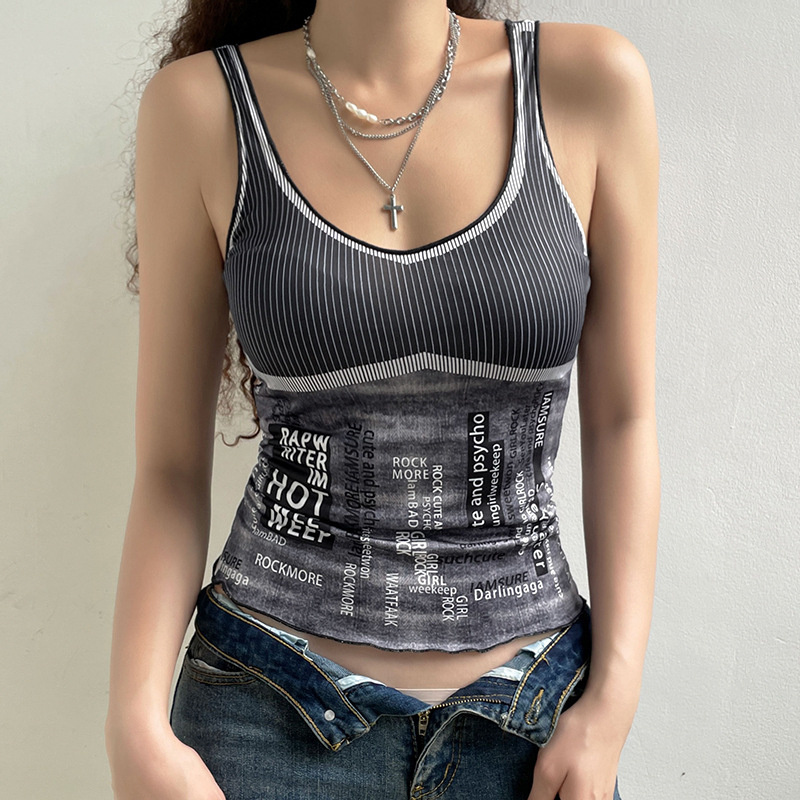 black gray tank top for sport