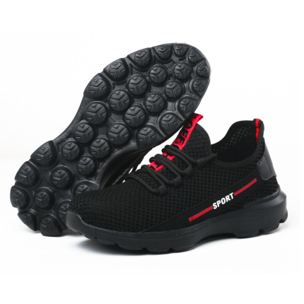 black cheap soft safety shoes