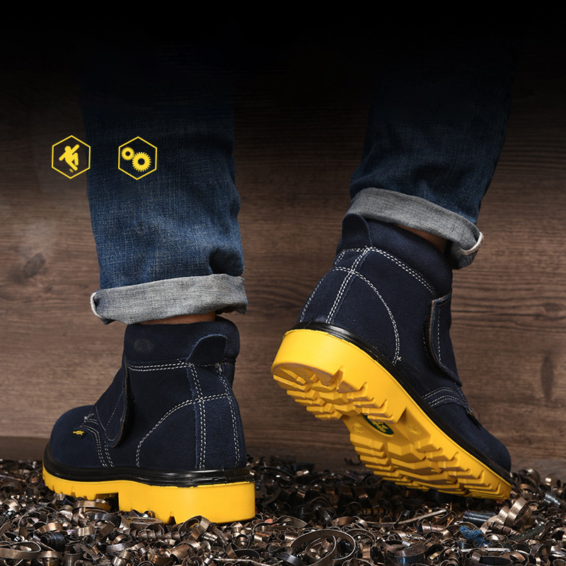 denim slip resistant safety work boots