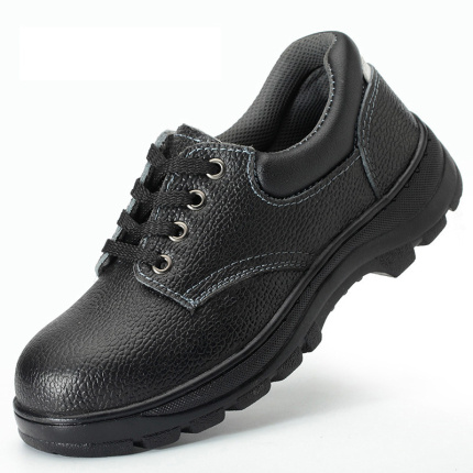inexpensive black worker safety shoes