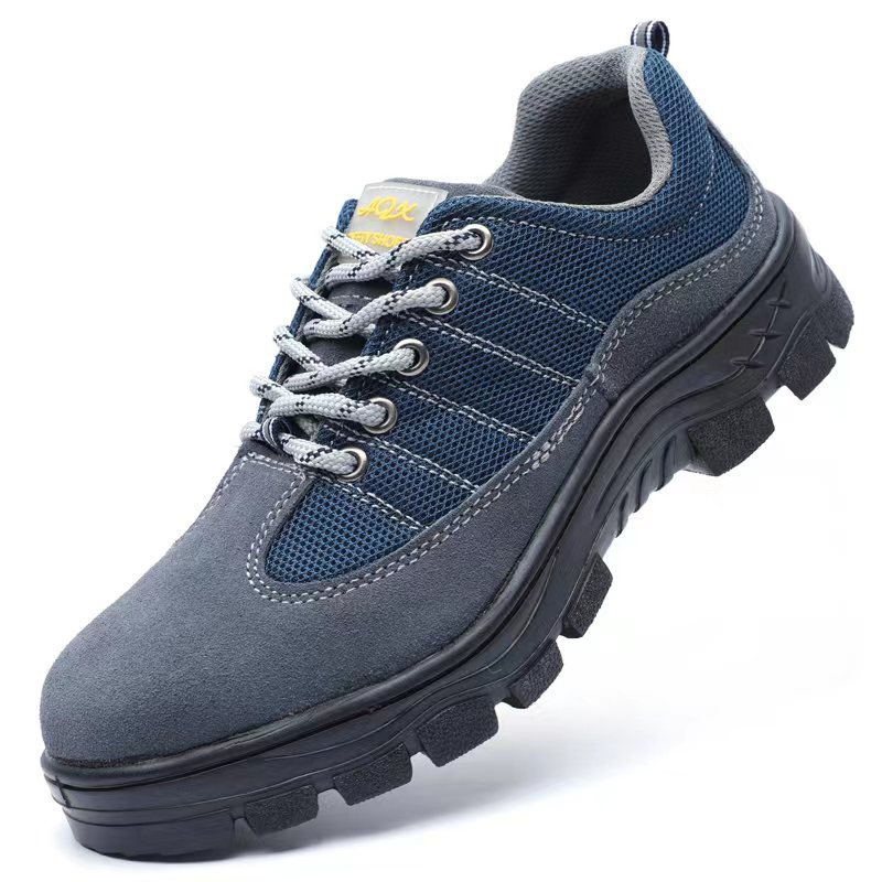 stylish blue cool safety shoes
