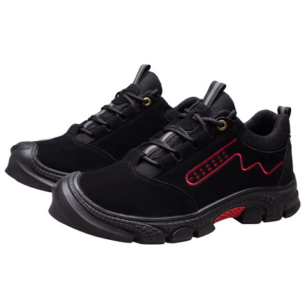black work wear safety shoes