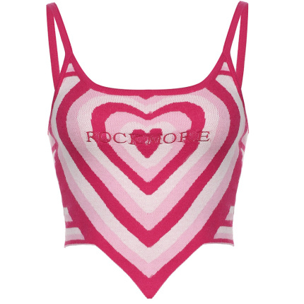 cropped suspender type tank top