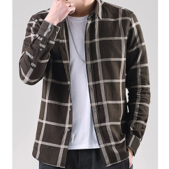 plaid long sleeve dress shirts
