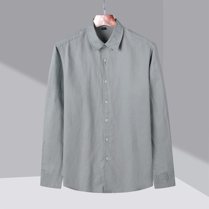 spring and autumn green dress shirts