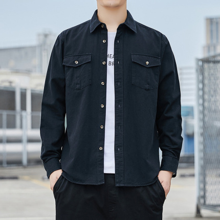 solid long sleeve color dress shirts