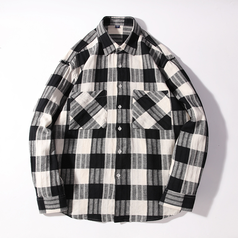 men fashion plaid dress shirts