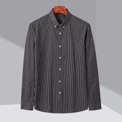 black striped fitted dress shirts