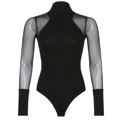black leotard knitted cotton street style