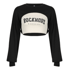black sexy t shirts long sleeve