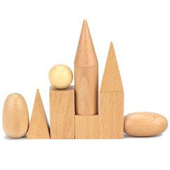 most popular fidget toys geometric wooden teaching aids
