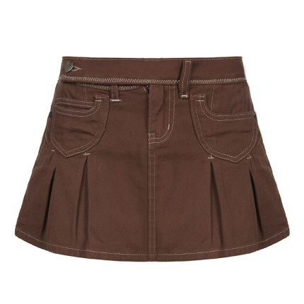 sexy girl pleated mini skirt