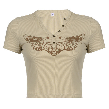 short sleeves v neck women