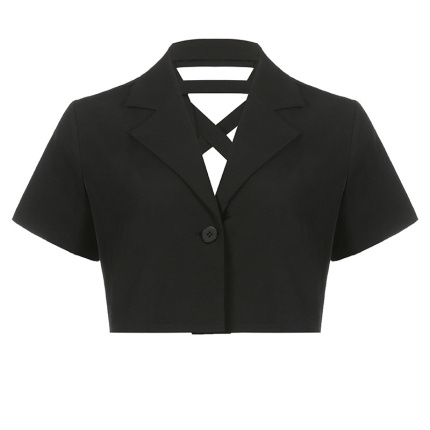  plain loose woven short sleeve