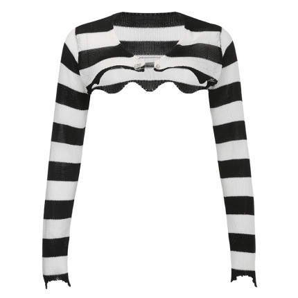 fashion black and white long sleeve
