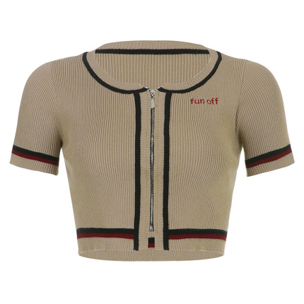 khaki slim t shirts women