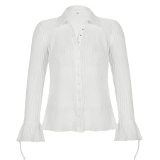 elegant white plain long sleeves