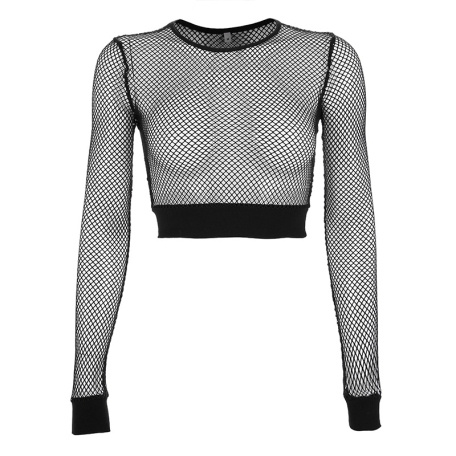 sexy mesh hollow long sleeves