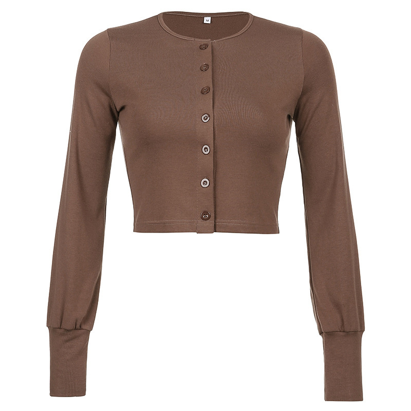 quality cotton brown long sleeve