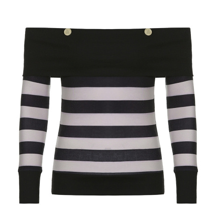 fashion striped pattern long sleeves