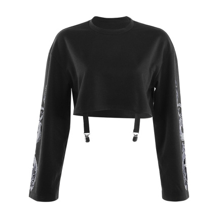 hip hop stylish black sweatshirt