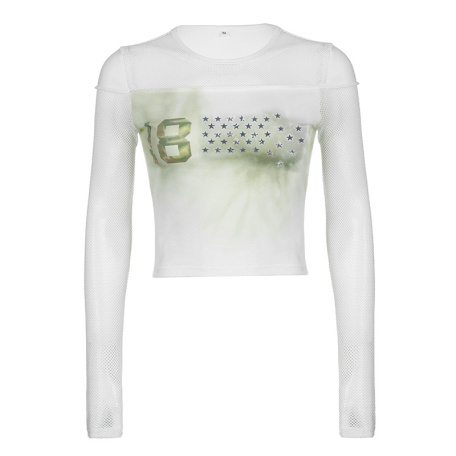 lady versatile white t shirts