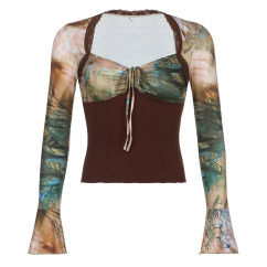 ladies style t shirts short