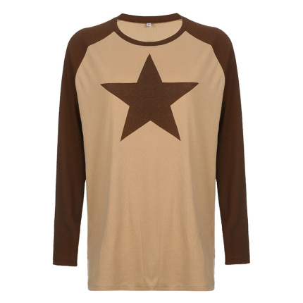 brown t shirts with pentagram